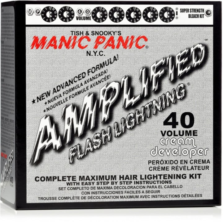 Manic Panic Flash Lighting 40 Volume Complete Maximum Hair Lightening Kit