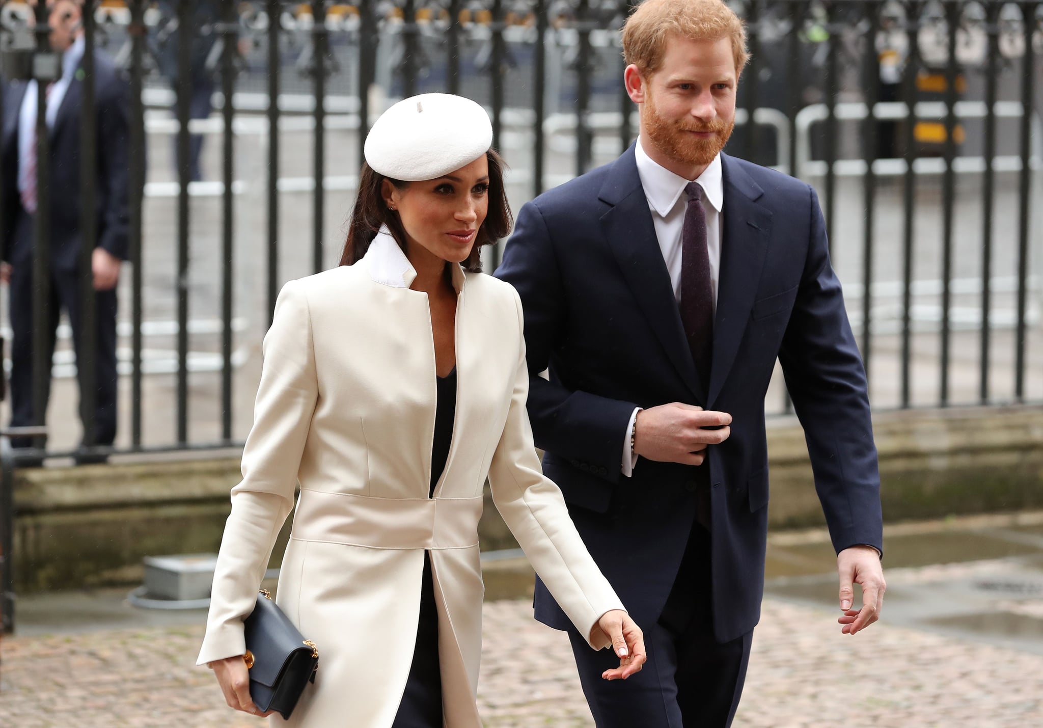 Britain's Prince Harry (R) and his fiancee US actress Meghan Markle attend a Commonwealth Day Service at Westminster Abbey in central London, on March 12, 2018.Britain's Queen Elizabeth II has been the Head of the Commonwealth throughout her reign. Organised by the Royal Commonwealth Society, the Service is the largest annual inter-faith gathering in the United Kingdom. / AFP PHOTO / Daniel LEAL-OLIVAS        (Photo credit should read DANIEL LEAL-OLIVAS/AFP/Getty Images)