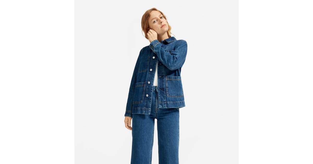 Everlane Denim Chore Jacket Best Everlane Clothes For Women Editor