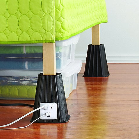 Bed Risers With USB Charger