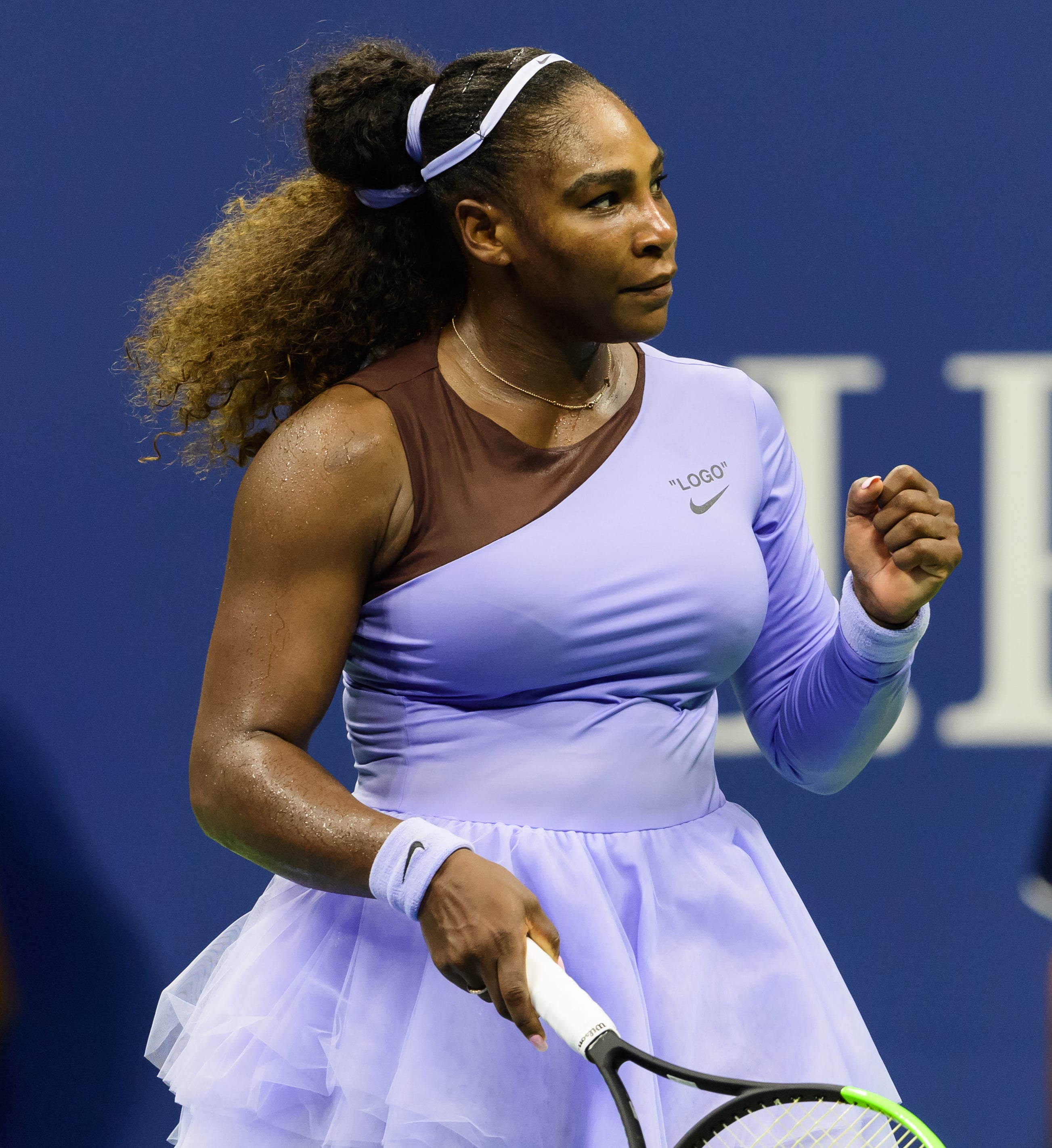 Serena williams sale purple outfit