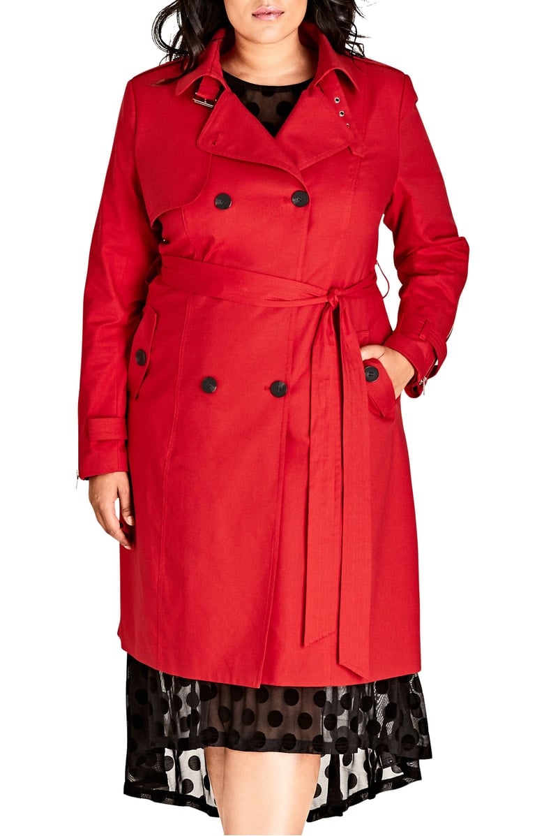 City Chic Mystique Trench Coat (Plus Size)