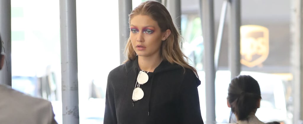 Gigi Hadid Hogan Platform Sneakers July 2016