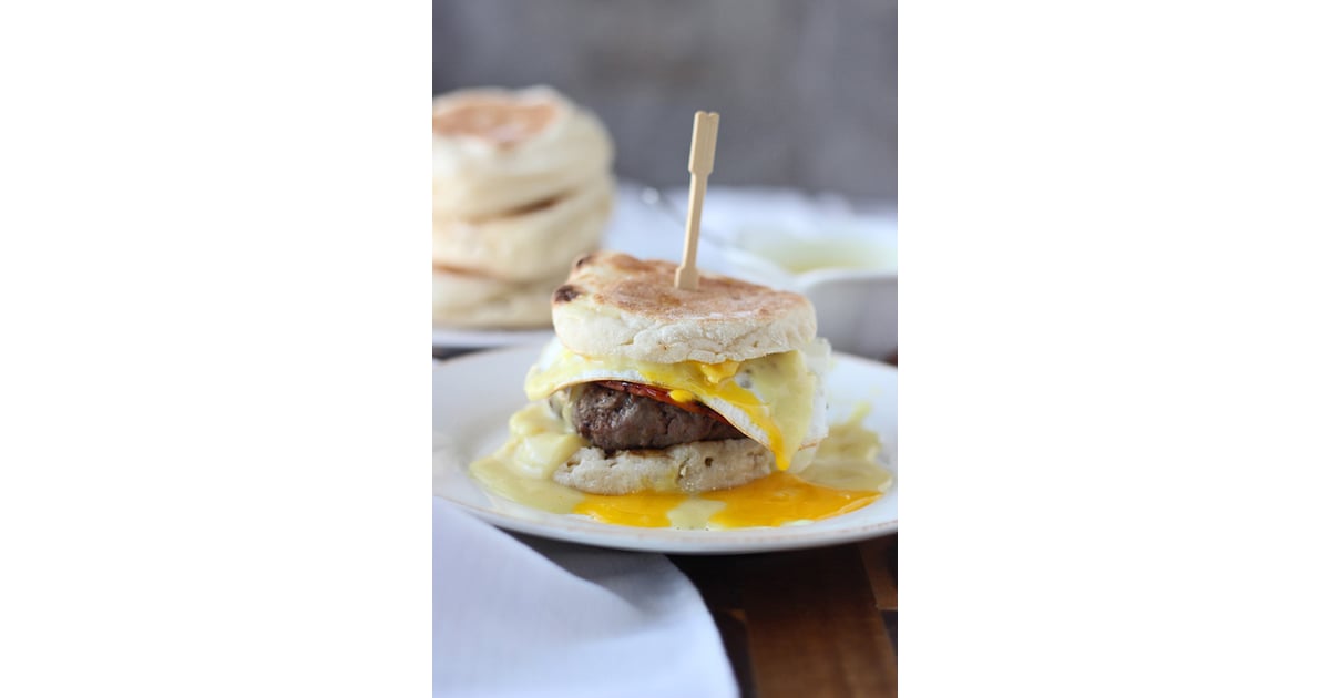 Eggs Benedict Burger Best Burger Recipes POPSUGAR Food Photo 13