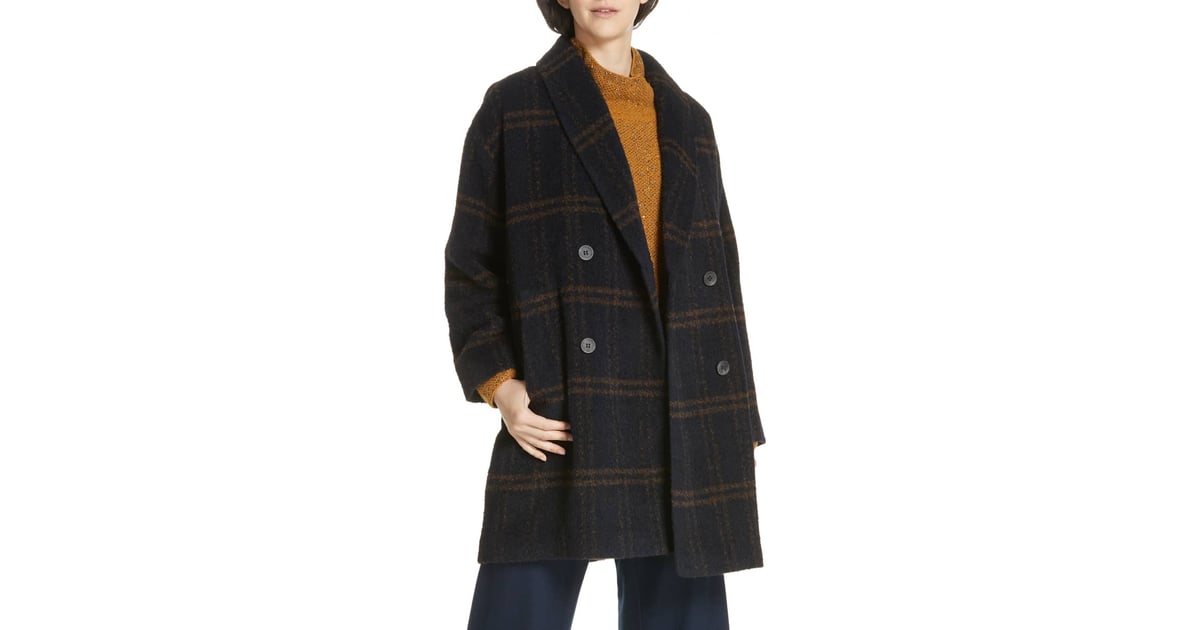 Eileen fisher 2024 alpaca plaid coat