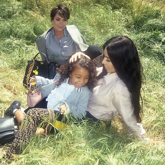 Kim Kardashian and North West Fendi Peekaboo Campaign 2018