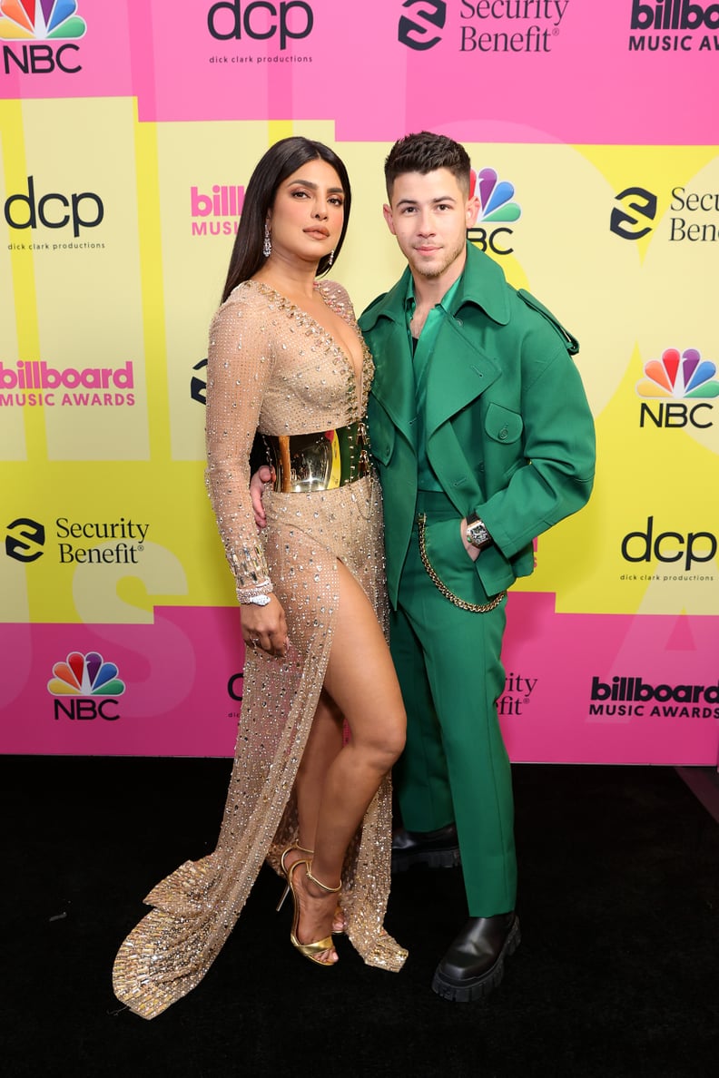 Nick Jonas and Priyanka Chopra at the 2021 Billboard Music Awards