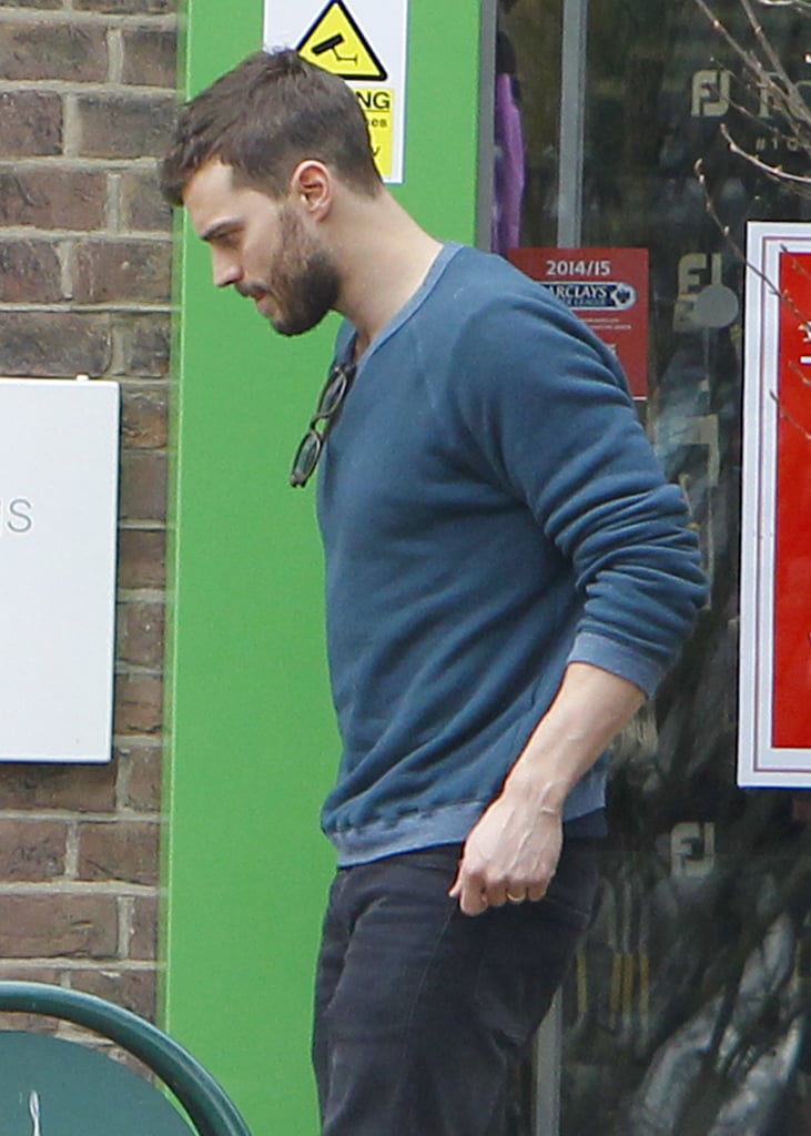 Jamie Dornan Getting Ready to Play Golf