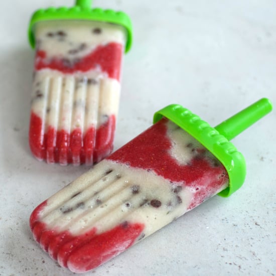 Strawberry-Mint Chip Creamsicles