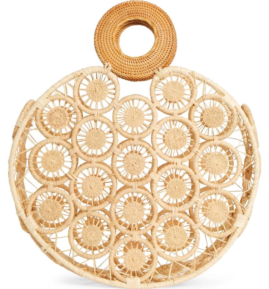 Cult Gaia Stella Round Straw Bag