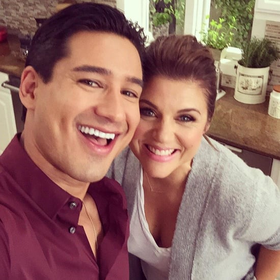 Mario Lopez and Tiffani Thiessen Twitter Picture 2014