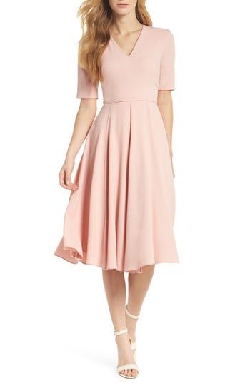 Gal Meets Glam Collection City Crepe Fit & Flare Dress