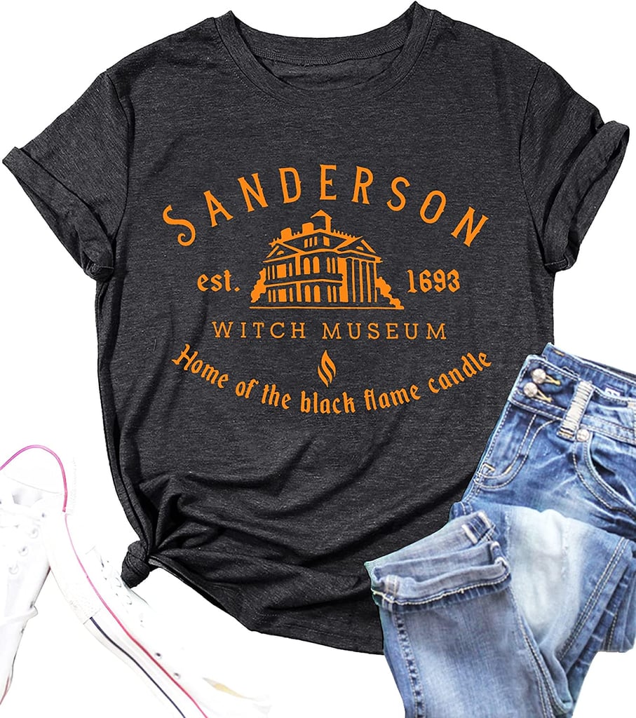 For "Hocus Pocus" Fans: Sanderson Sisters Letter Print Graphic T-Shirt