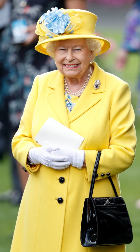 The queen, of course, doesn't wear a badge. Given that she doesn't even need a passport, it's no surprise that she's exempt from the Royal Ascot ID rules too!