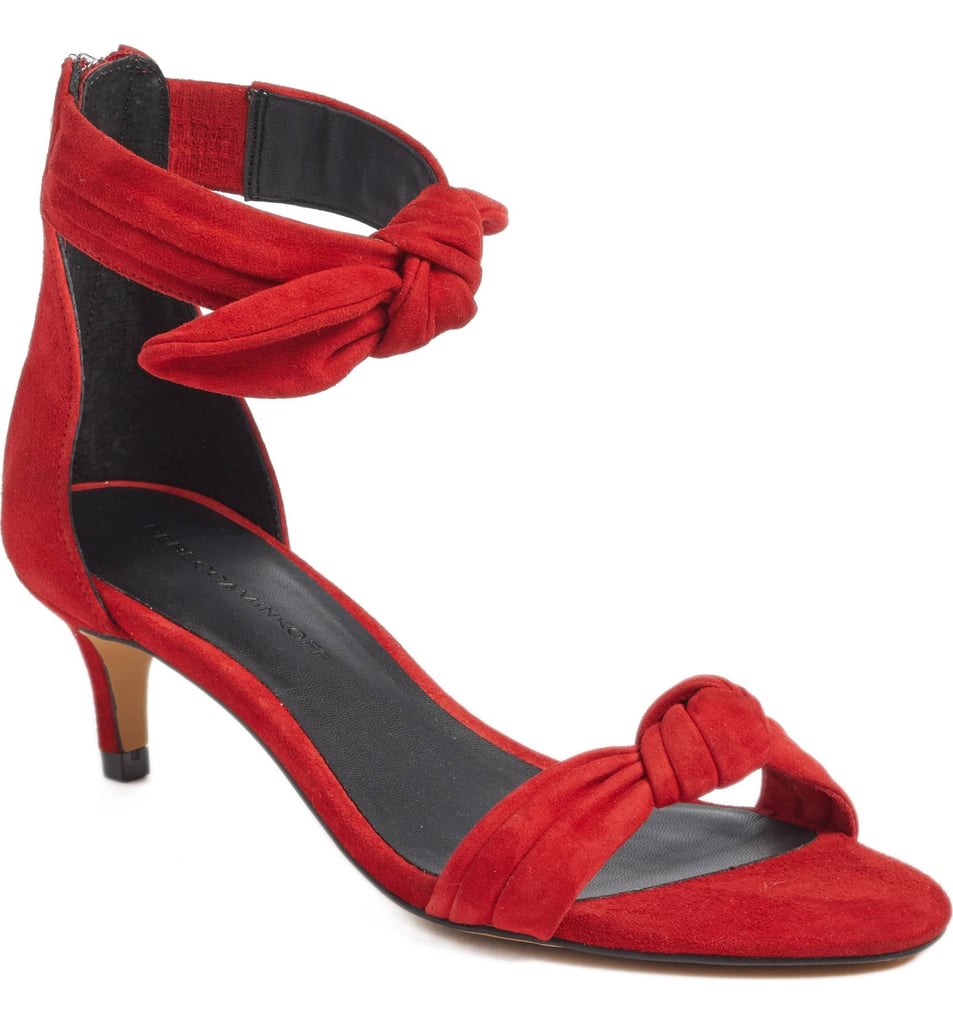 Rebecca Minkoff Kaley Knotted Kitten Heel Sandal