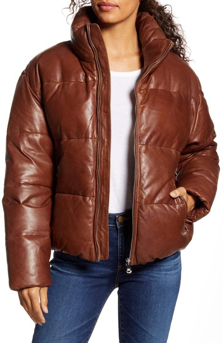 Lamarque Iris Down Insulated Leather Puffer Jacket | The Best Puffer