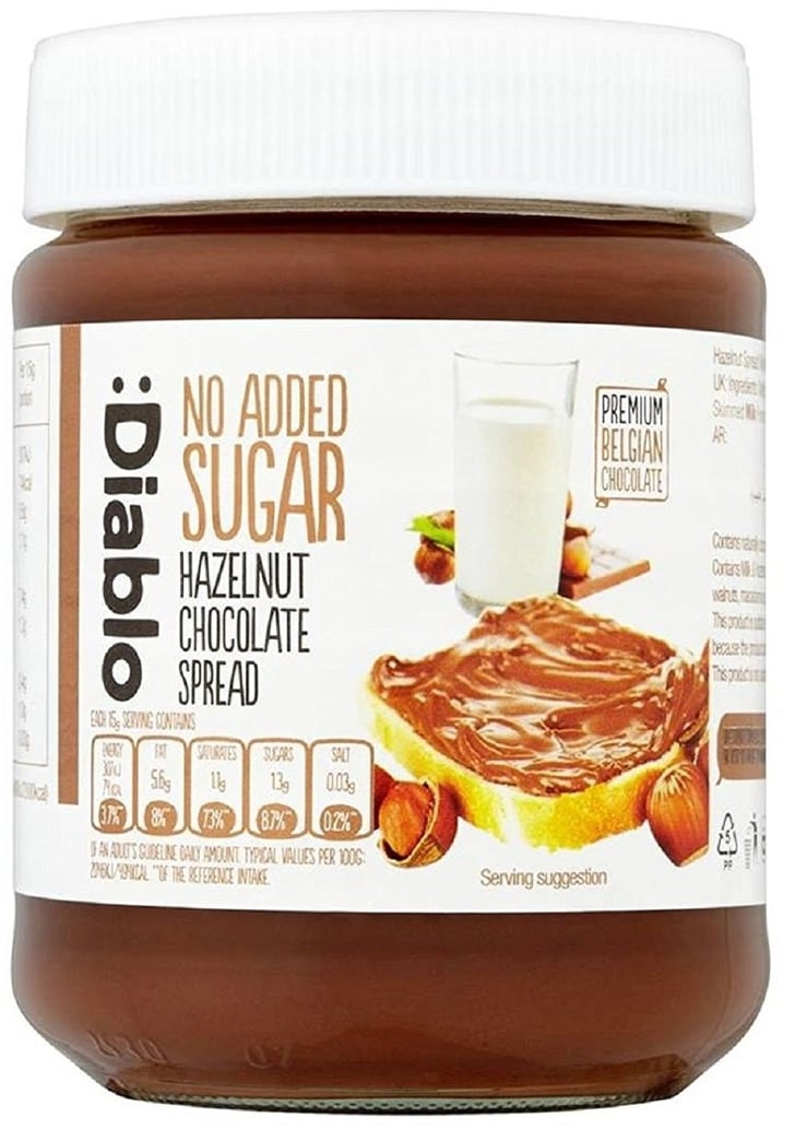 Diablo No Added Sugar Hazelnut Chocolate Spread Healthy Chocolate Spreads Like Nutella