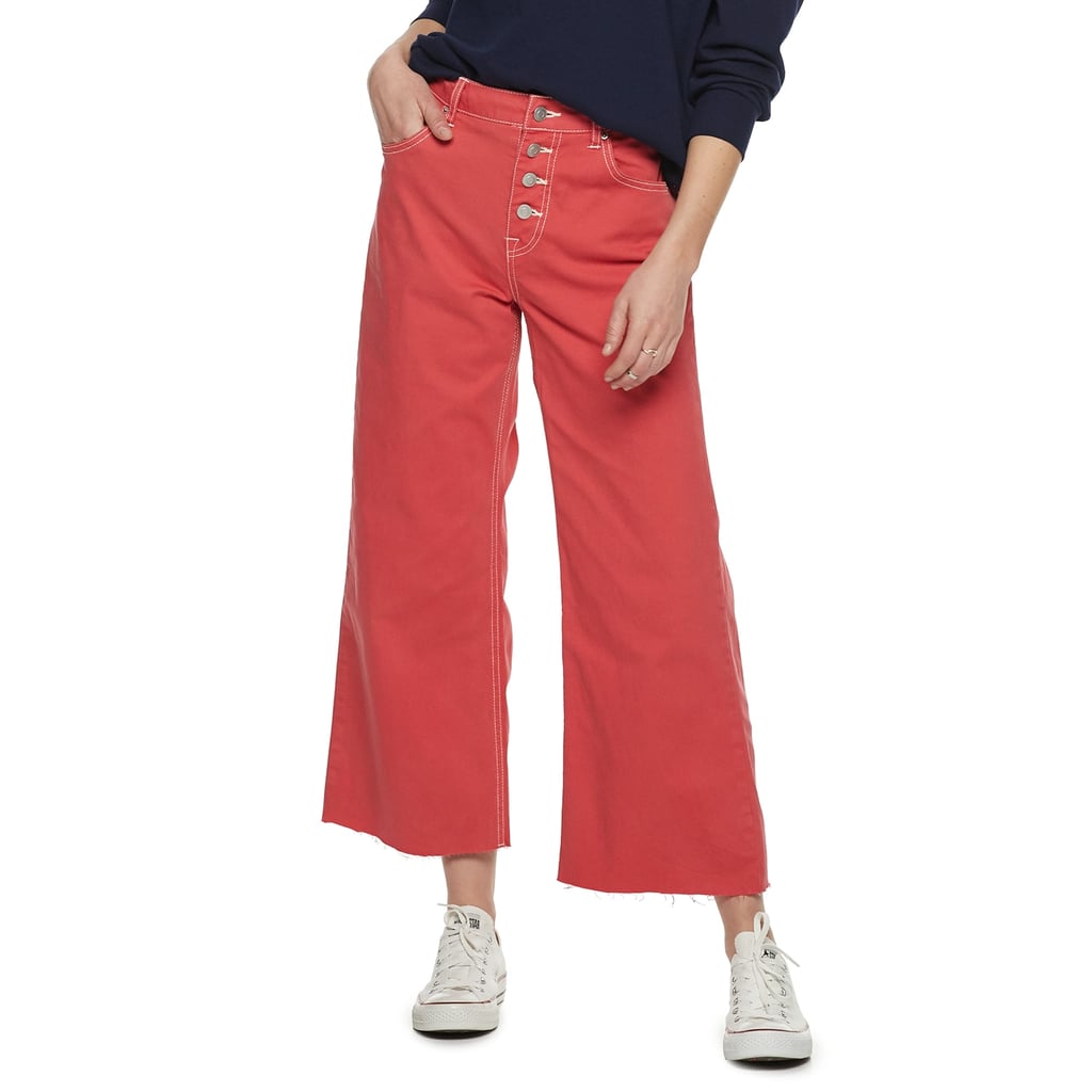 POPSUGAR Collection at Kohl's Wide Leg High-Waisted Crop Pants