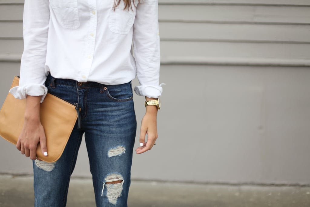 Ripped denim