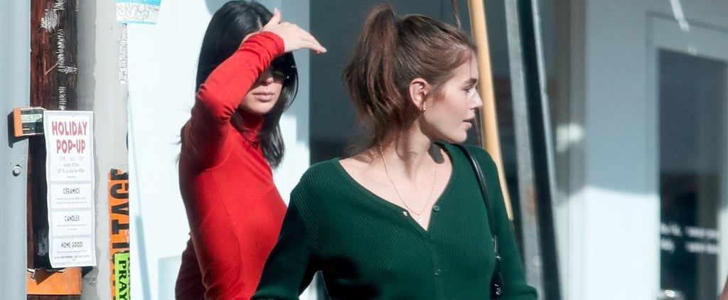 Kendall Jenner and Kaia Gerber Wearing Jeans and Sweaters