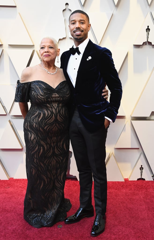 Michael B Jordan With His Mom at the 2019 Oscars