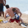 For Your Viewing Pleasure: Charlie Hunnam and Garrett Hedlund Have a Wrestling Session on the Beach