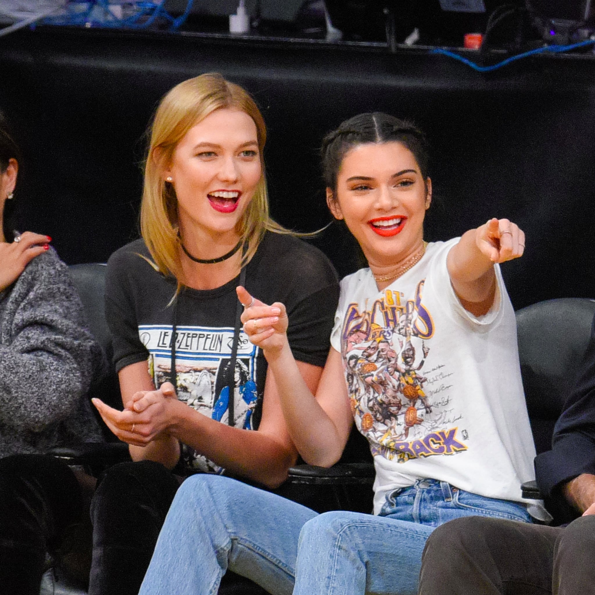 Kendall Jenner S Lakers T Shirt October 2016 Popsugar Fashion
