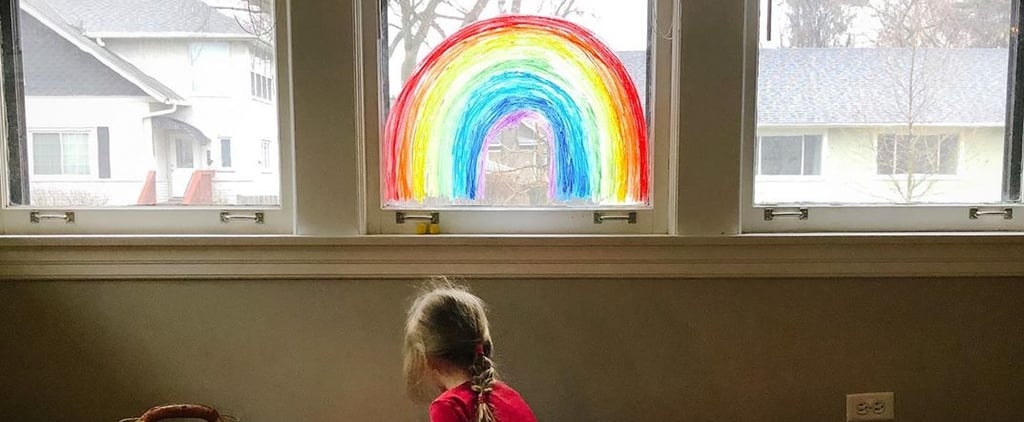 Families Are Taping Drawings in Their Windows to Stay Connected and Spread Joy