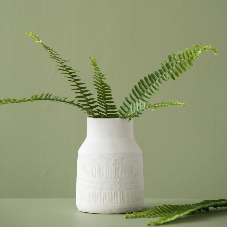 Zoe Herringbone Ceramic Vase