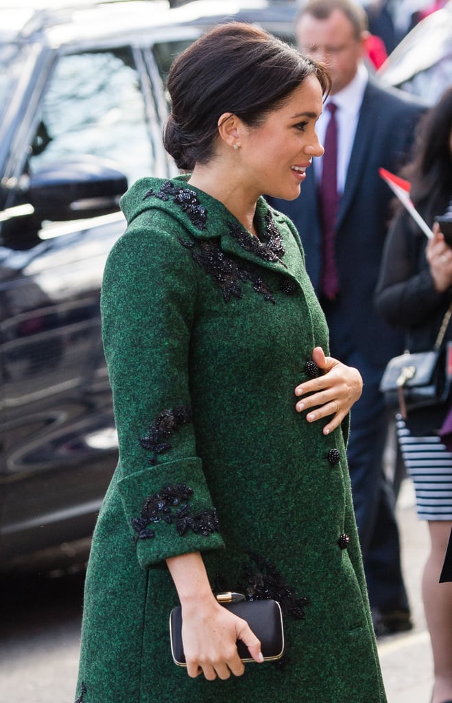 Meghan Markle Green Erdem Coat March 2019