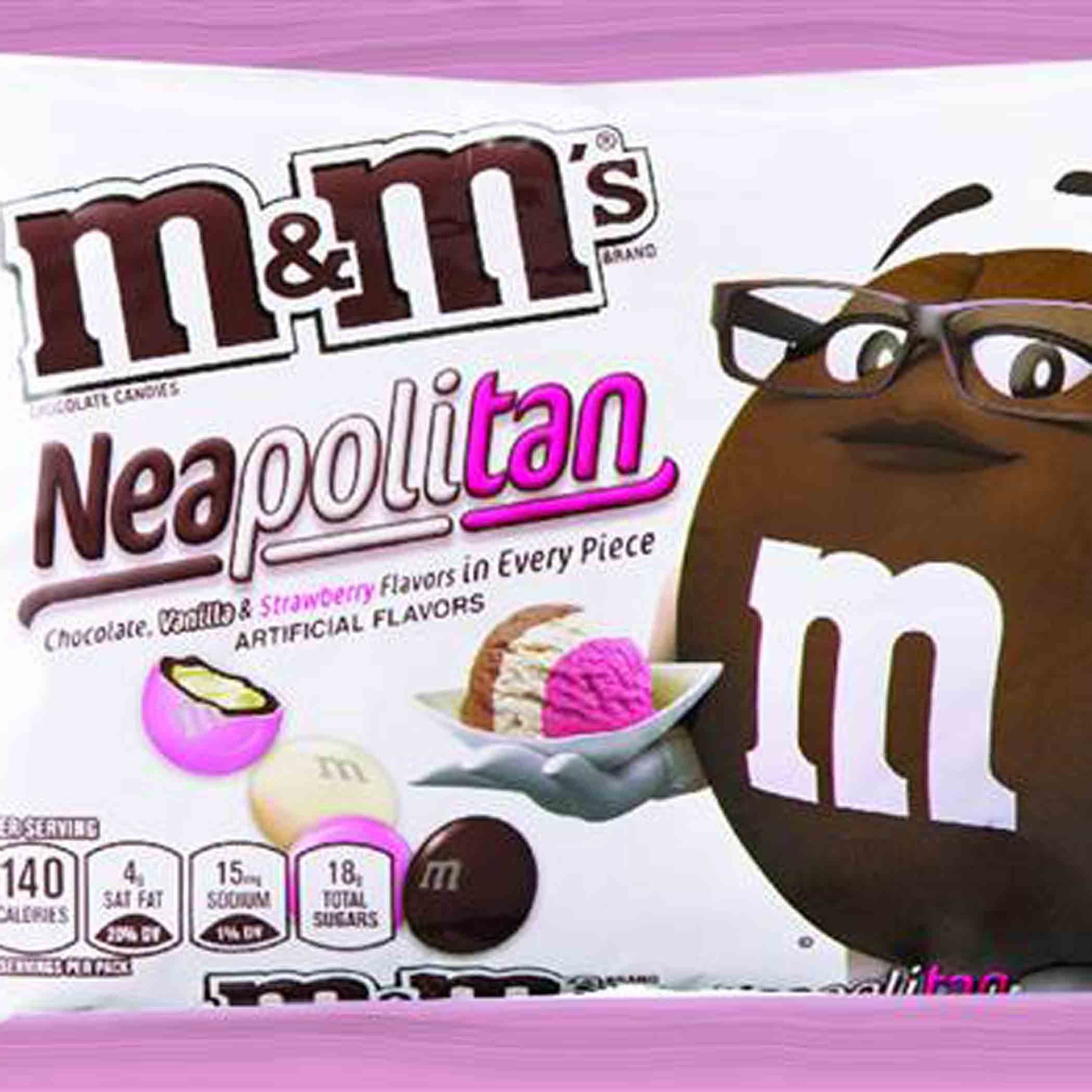 Neapolitan ice cream–flavored M&M's taste test