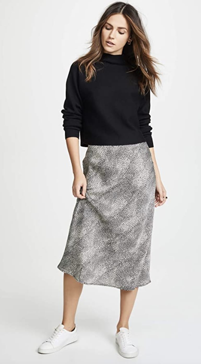 For Print-Lovers: Re:named Leopard Midi Skirt