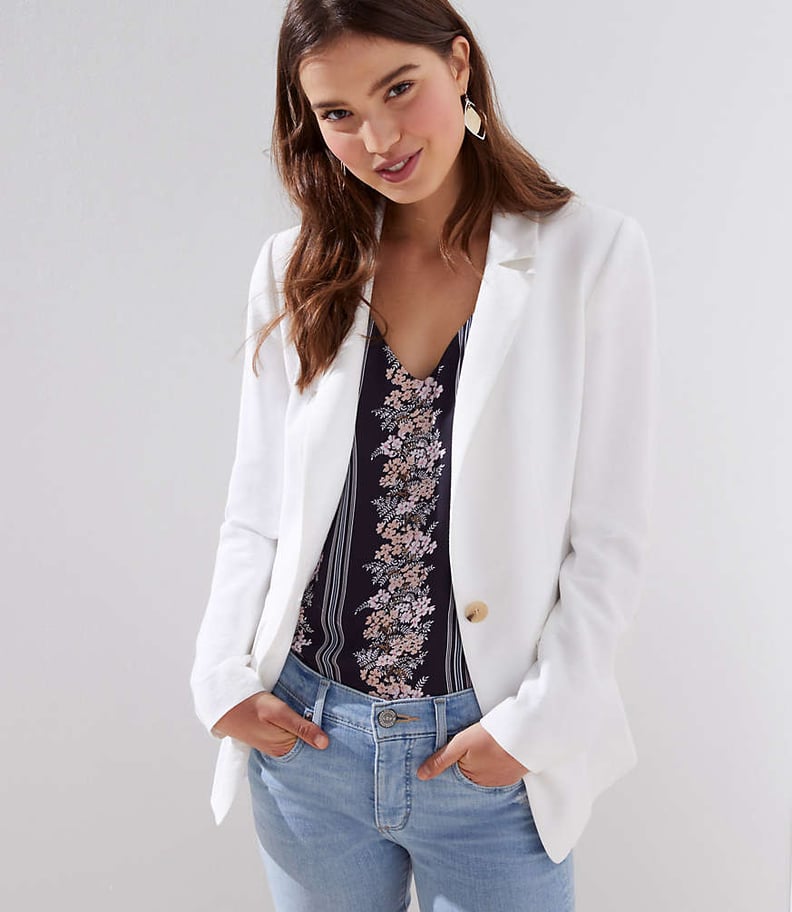 Loft Textured Long Blazer