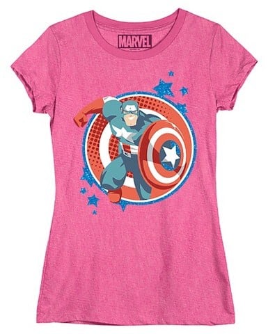 Girls' Captain America T-Shirt