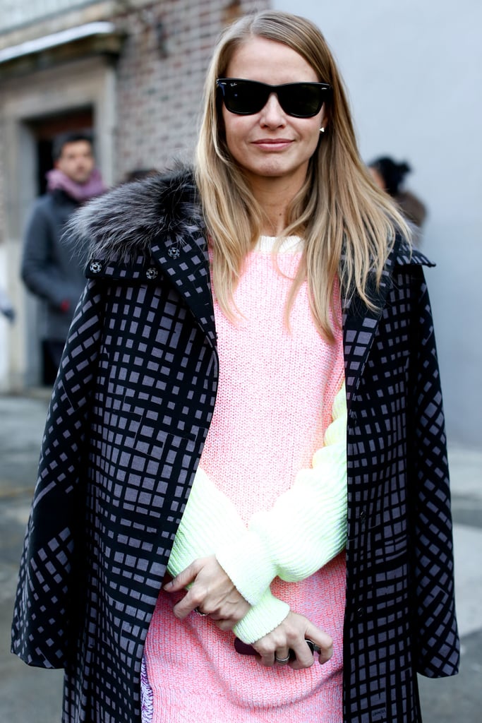 A pop of petal pink sweetened the deal on great outerwear.
A pop of petal pink sweetened the deal on great outerwear.