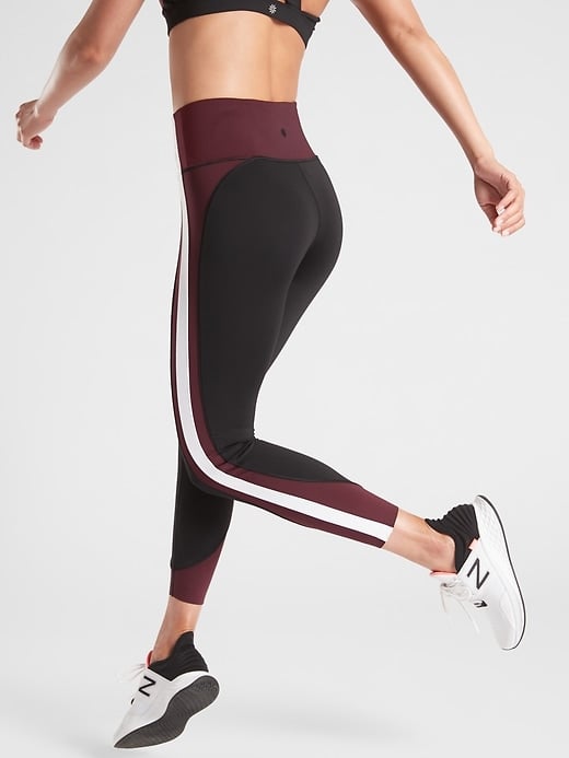 Athleta Crunch Colorblock 7/8 Tight in SuperSonic