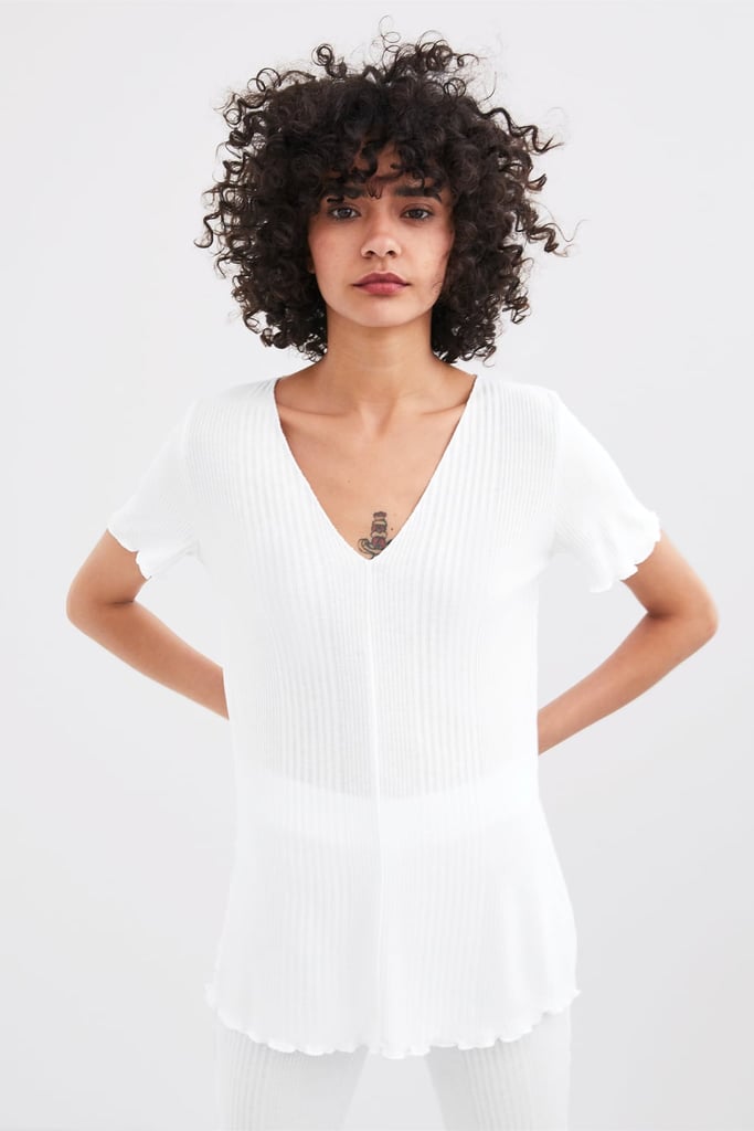 Zara Ribbed T-Shirt