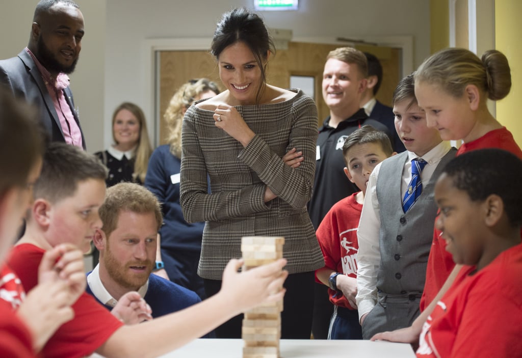 Prince Harry and Meghan Markle Playing With Kids in Cardiff