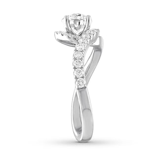 Diamond Engagement Ring 1-1/2 ct tw Round-cut 14K White Gold