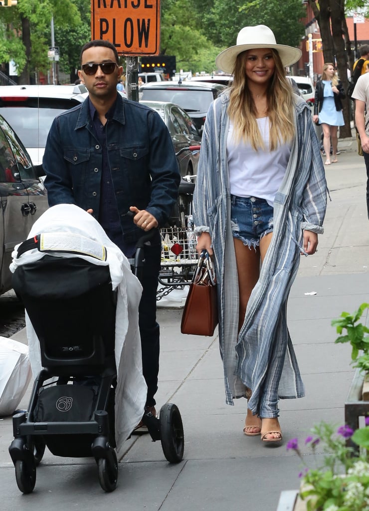 Chrissy Teigen and John Legend Out With Baby Luna May 2016