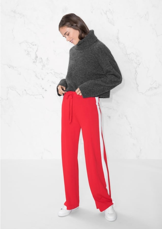 White Side Panel Trousers Apparel Gifts For Women POPSUGAR Fashion