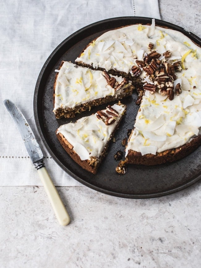 Not-Carrot Cake With Lemon Frosting