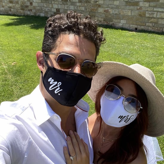 Sarah Hyland and Wells Adams Wear "Mr" and "Mrs" Face Masks