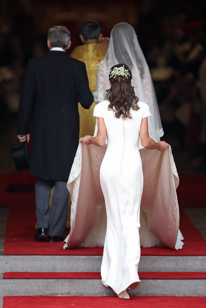 Pippa's dress was also made by Alexander McQueen.