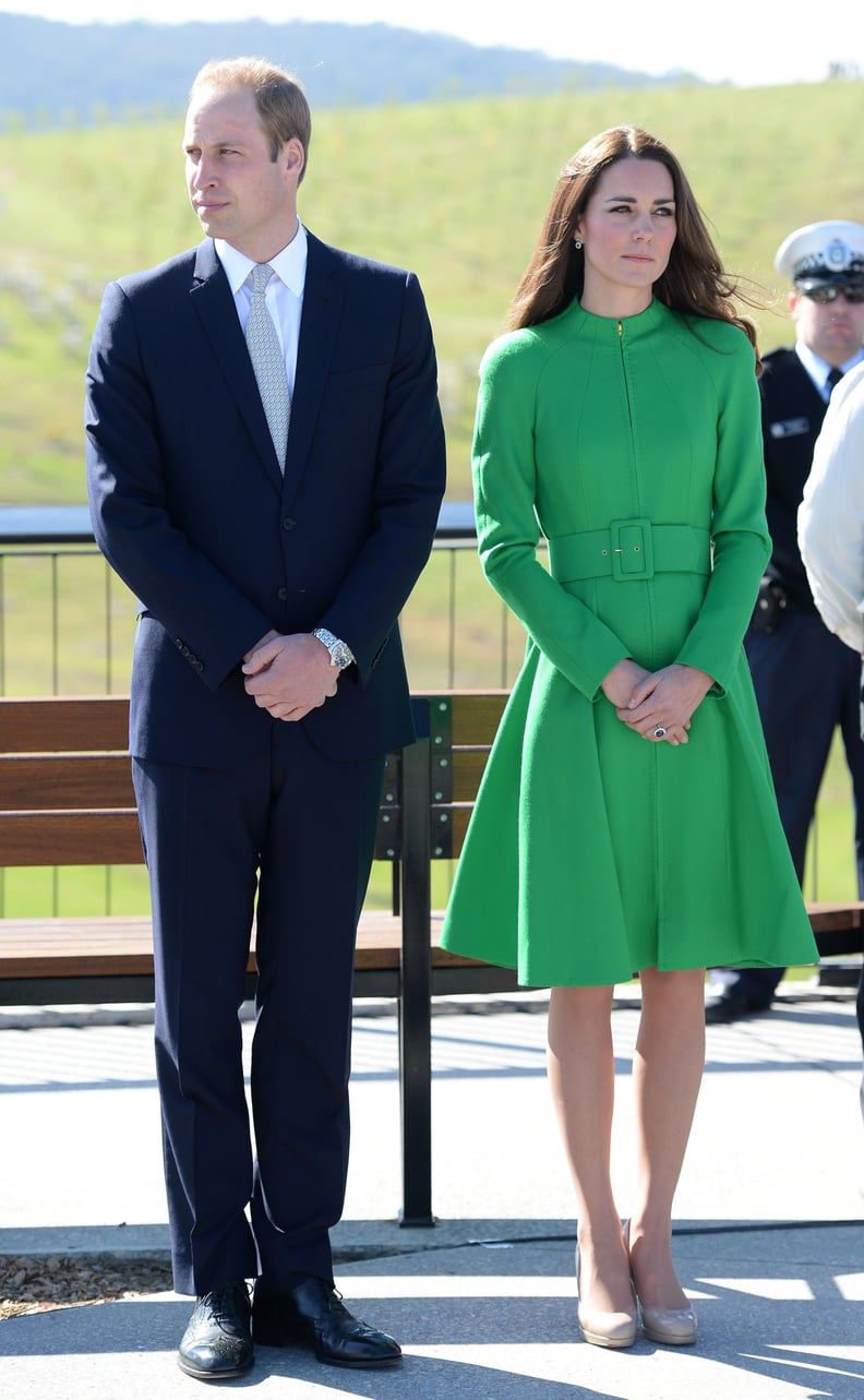 Her Green Coat Matched the Bright Australian Backdrop