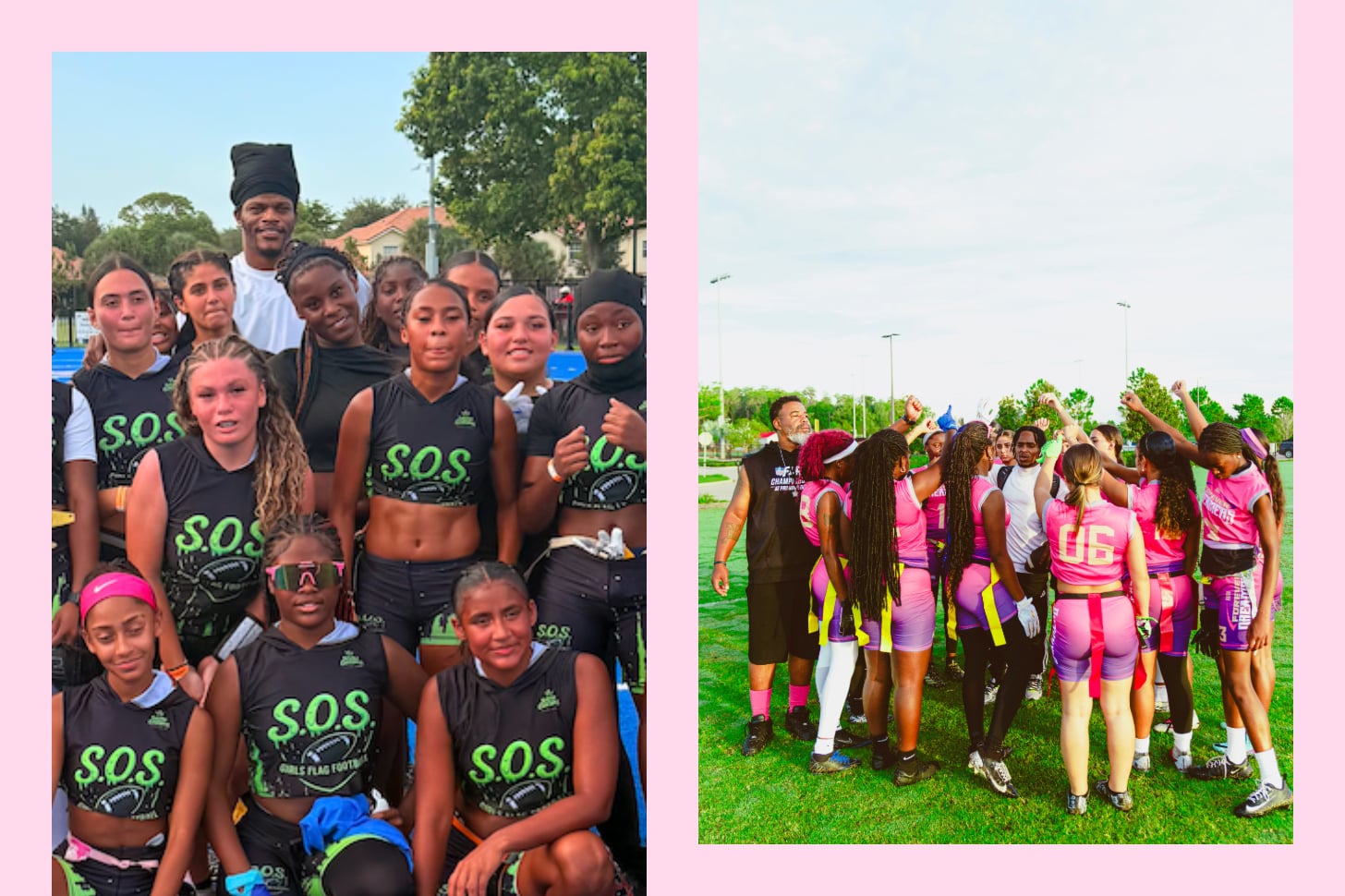 Lamar Jackson and the Lady Dreamers