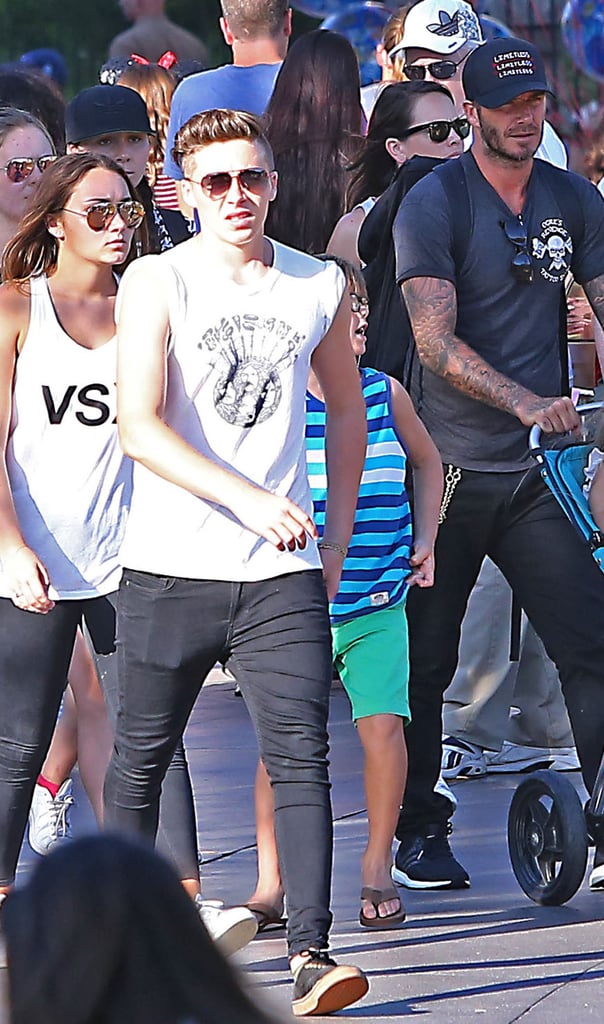 Beckham Family at Disneyland August 2015