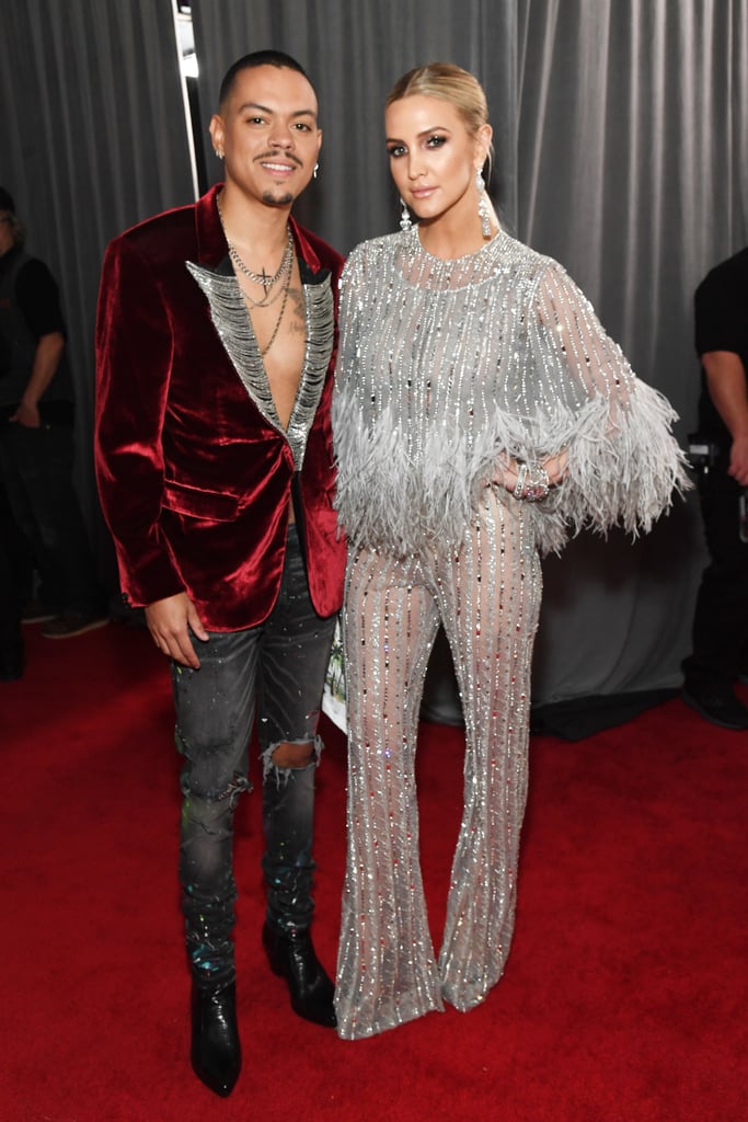 Ashlee Simpson Georges Chakra Jumpsuit 2019 Grammys