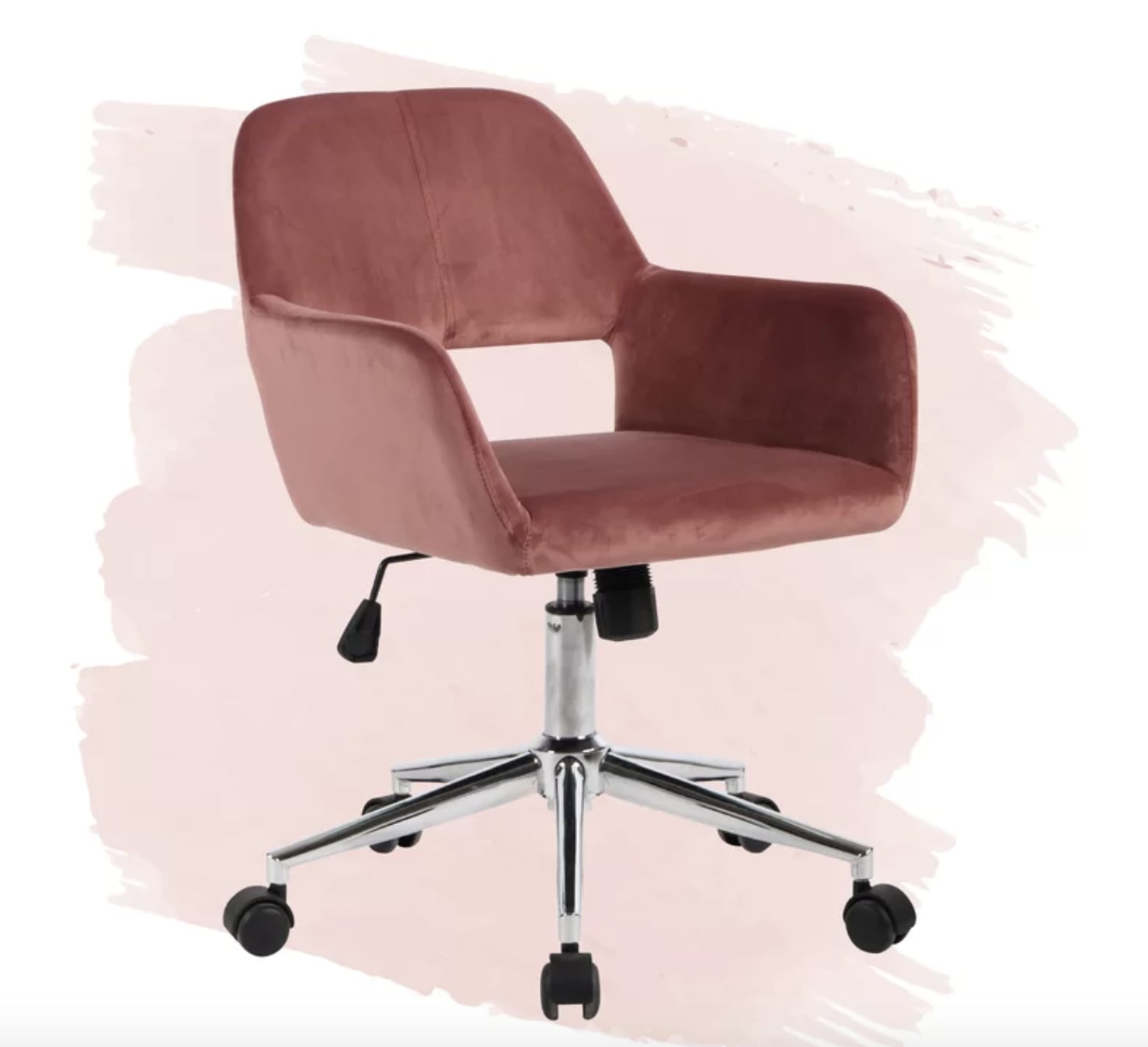 Inez velvet task deals chair
