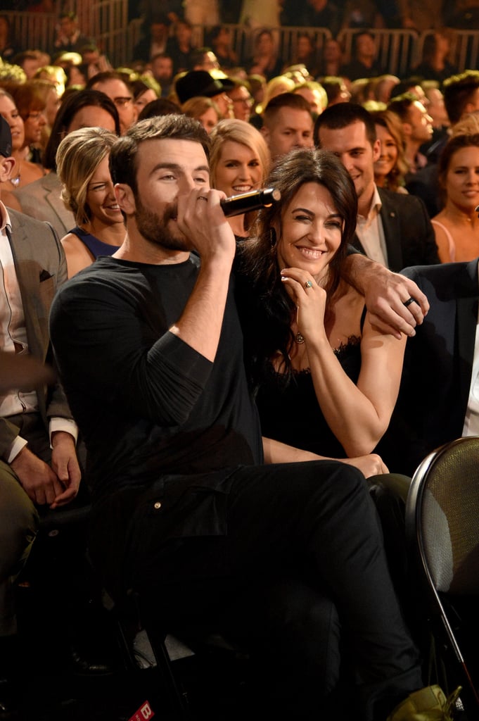 Sam Hunt and Hannah Lee Fowler at the 2017 ACM Awards